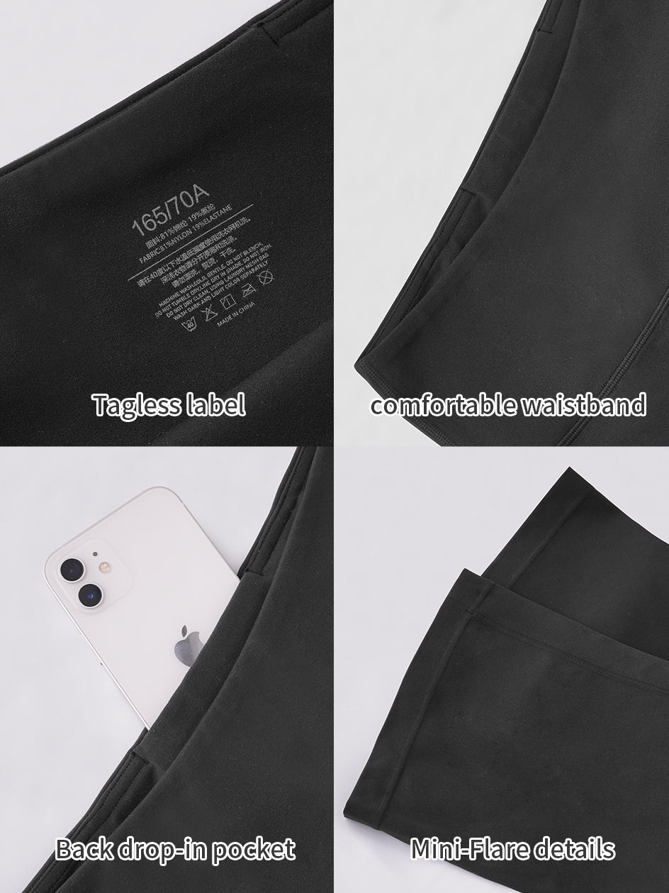 Mini Flare Yoga Pants for Women