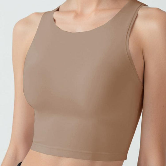 Seamless Comfort Sports Bra BROWN
