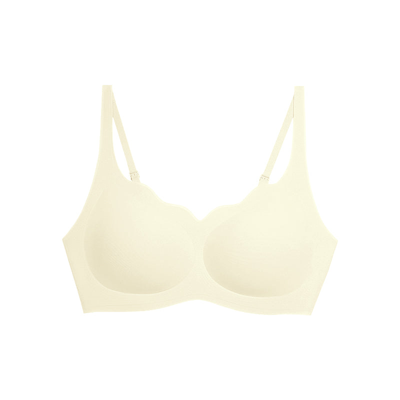 Wireless Sweetheart Neckline Bra Yellow