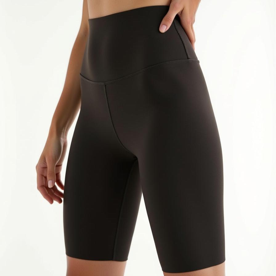 Knight-style above-the-knee shorts black